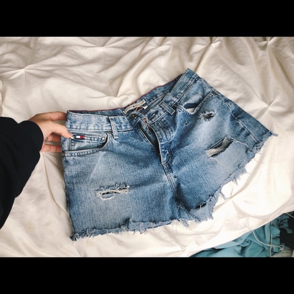 High waisted tommy hilfiger denim shorts - Picture 1 of 5